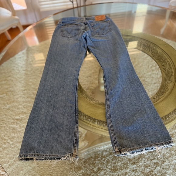 Levis 527 Jeans Mens 30x32 Blue Denim Low Boot Cut Western Rancher Cowboy Grunge - Picture 3 of 14